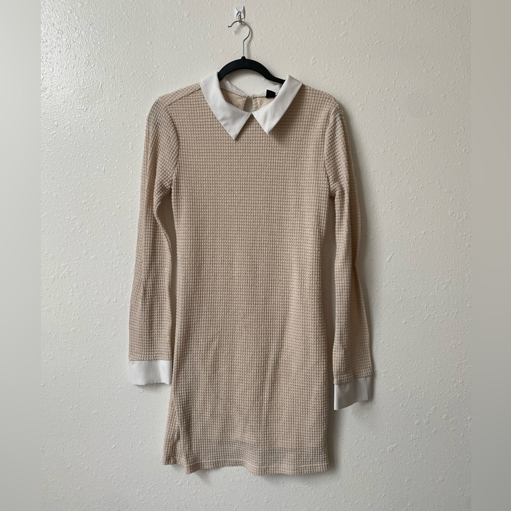 waffle knit, sweater dress